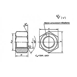 ГОСТ 9064-75 Гайки для фланцевых соединений с температурой среды от 0 до 650 °С