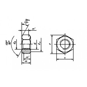 ГОСТ 10605-94 Гайки шестигранные класса точности В