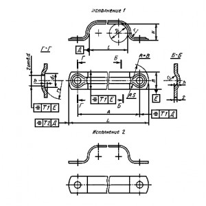 ГОСТ 24135-80 Скобы для крепления трубопроводов трехместные