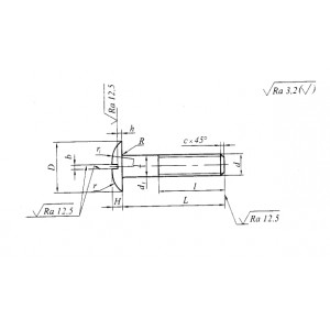 ОСТ 92-0732-72 Винты с плоско-выпуклой головкой