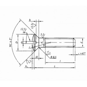 ОСТ 92-0756-72 Винты с полупотайной головкой