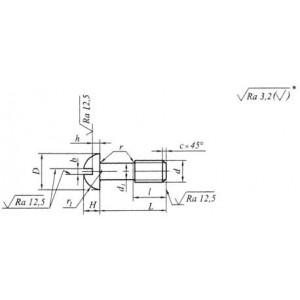 ОСТ 92-0724-72 Винты невыпадающие с полукруглой головкой