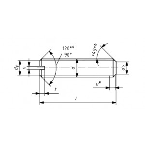 ГОСТ Р ИСО 4766-2013 Винты установочные со шлицем и плоским концом класса точности А