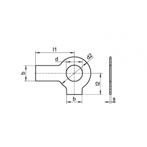 DIN 463 Шайбы стопорные с двумя лапками