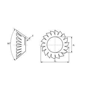 DIN 6798 V Шайбы стопорные с упругими зубцами