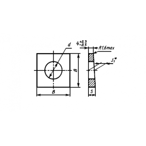ГОСТ 10906-66 Шайбы косые класса точности С