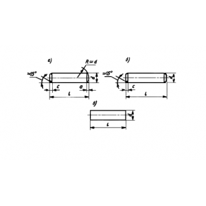 ГОСТ 3128-70 Штифты цилиндрические незакаленные