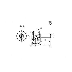 ГОСТ 7801-81 Болты с увеличенной полукруглой головкой и усом класса точности С