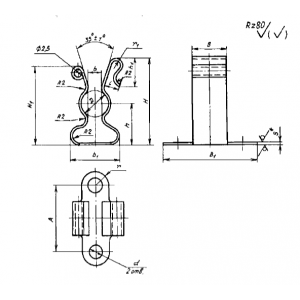 ОСТ 1 11021-73 Хомуты для жесткой фиксации трубопроводов и кабелей