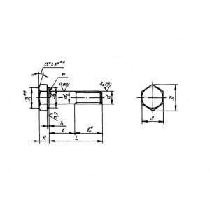 ОСТ 1 31246-89 Болты с шестигранной головкой, с полем допуска диаметра стержня f9 и короткой резьбовой частью из коррозийностойкой стали